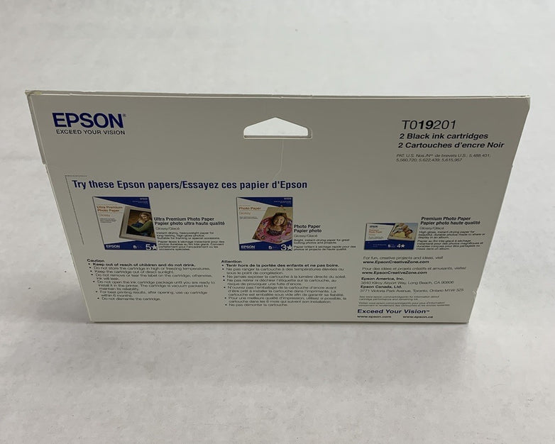 Epson T019201 Black Ink 2-Pack Exp. Jan 2012