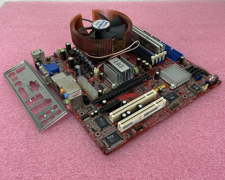 DFI RS482 Infinity Motherboard AMD Athlon 64 x2 Dual Core 2.2GHz 2GB RAM w/IO