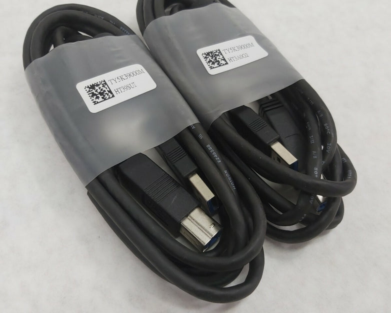 Hotron 6' ft SuperSpeed USB 3 Type A Male to B Male Cable TY5K39000M Lot of 2