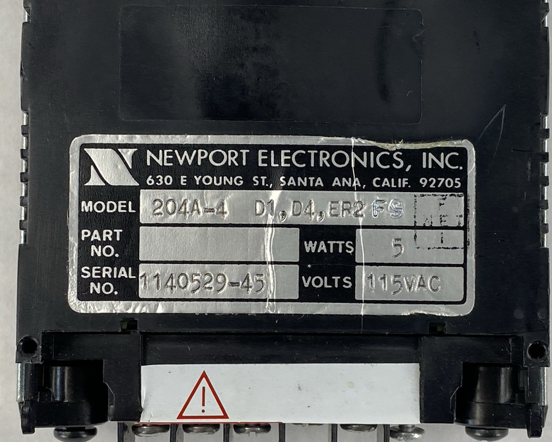 Newport Electronics 204A-4 D1 D4 ER2 FS Voltmeter