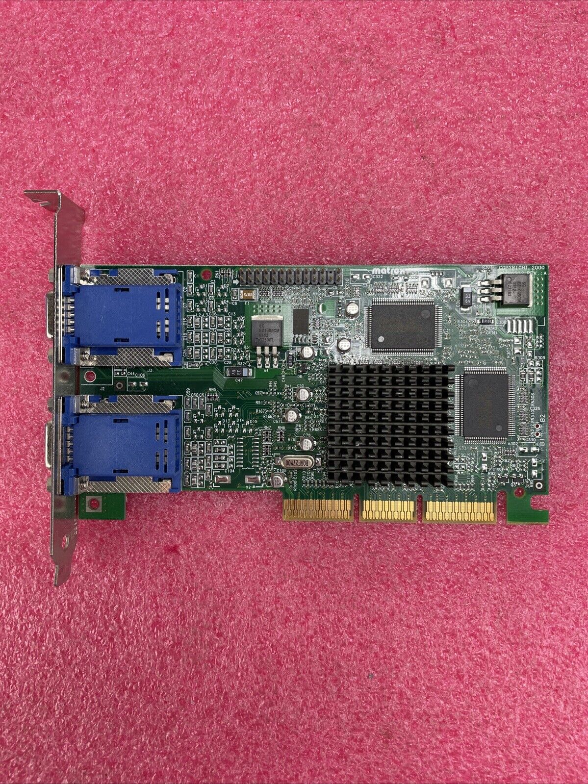 Matrox 971-0302 Rev A G45+MDHA32DCPQF AGP Graphics Card