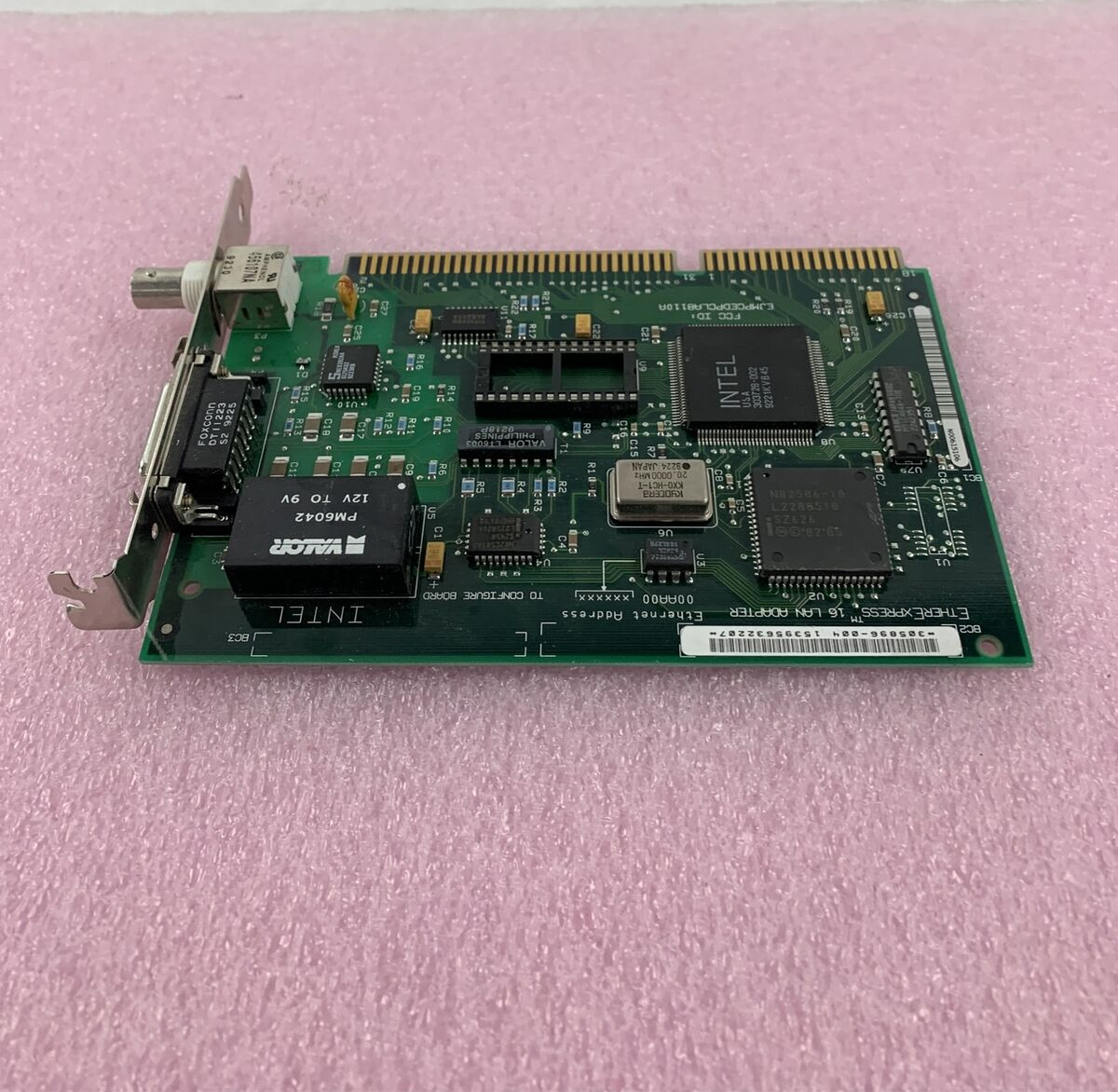 INTEL 16BIT AUI TP ETHERNET EHER EXPRESS ISA Adpater
