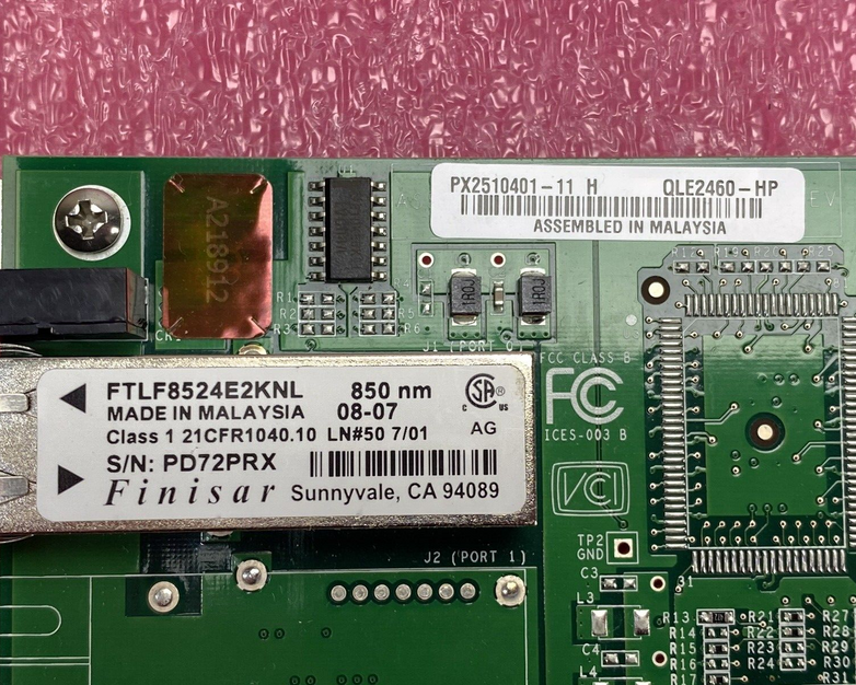 Lot of 3 Qlogic QLE2460-HP PX2510401-11 H 4Gb Single Port Fibre Channel PCIe