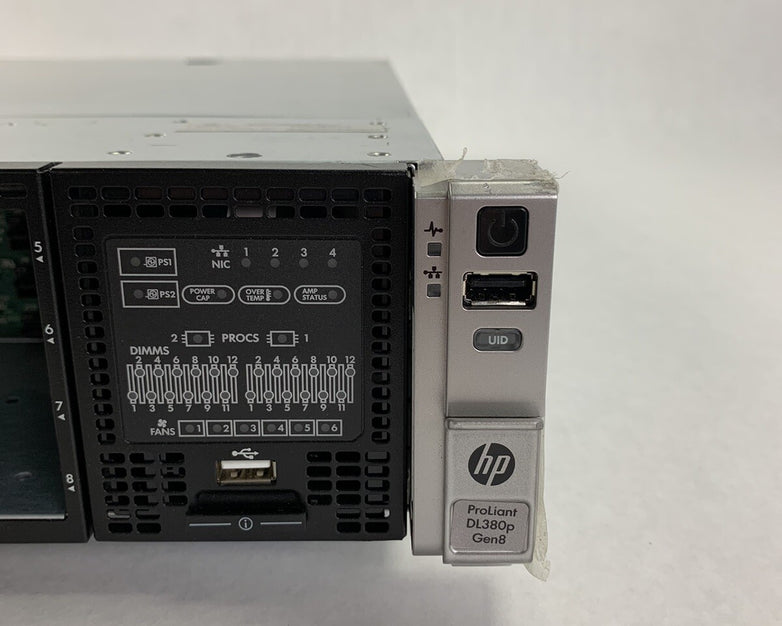 HP ProLiant DL 380p Gen8 2x Xeon E5-2620 2.0 GHz 96 GB RAM No HDD No OS