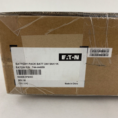 Eaton 744-A4059 Replacement Battery Pack Old Stock MFG 10/2022 Recharge 19/2023