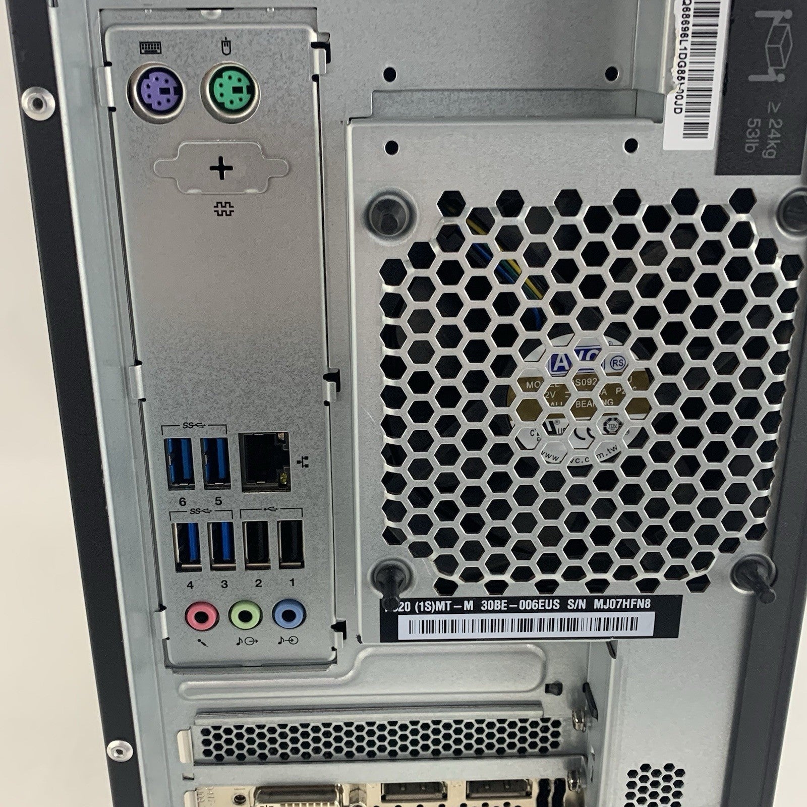 Lenovo ThinkStation P520 Tower W-2145 3.70 GHz 32 GB RAM Nvidia K2000 No OS/HDD7