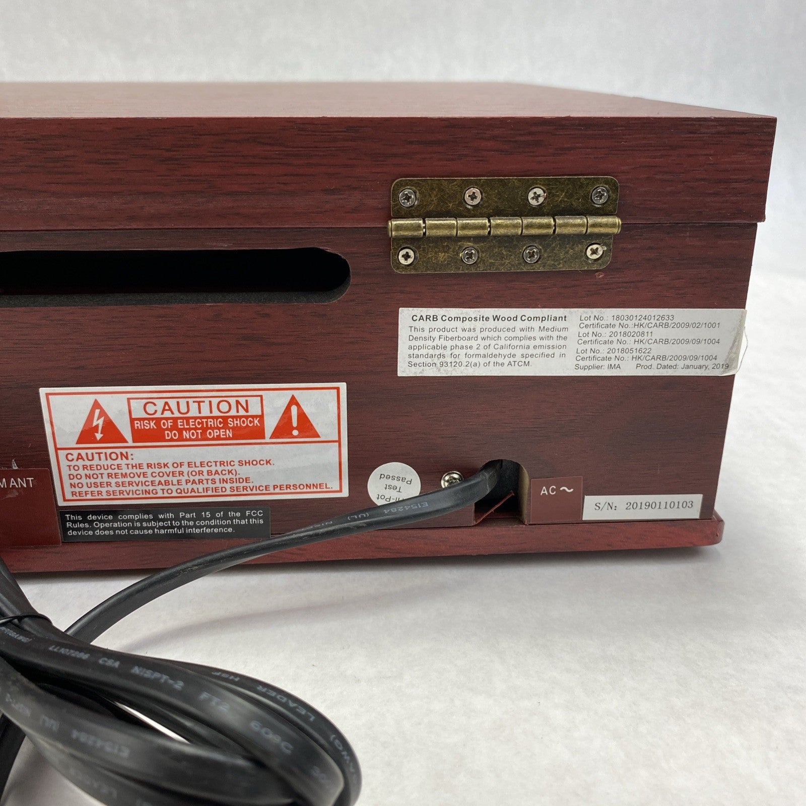 Studehaker SB6052 Turntable FM/AM stereo Receiver Cassette Player10
