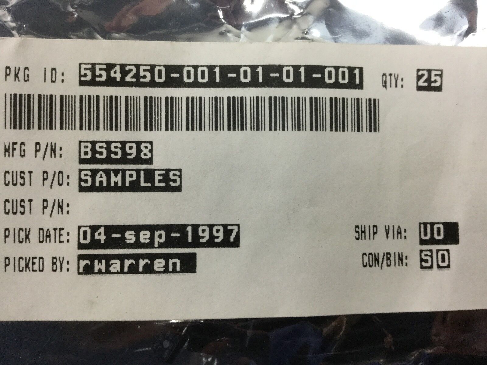 BSS98 Transistor (Lot of 25)