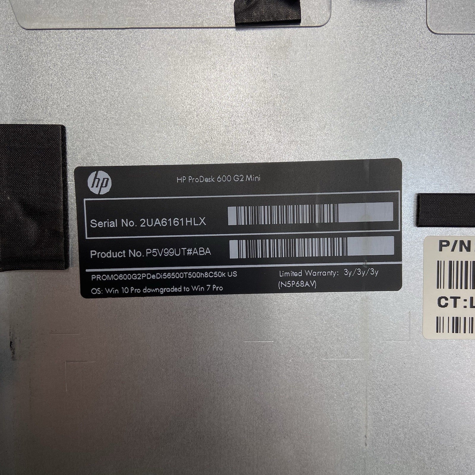 HP ProDesk 600 G2 MFF Intel Core i5-6500T 2.5GHz 0GB RAM No AC/HDD/OS8