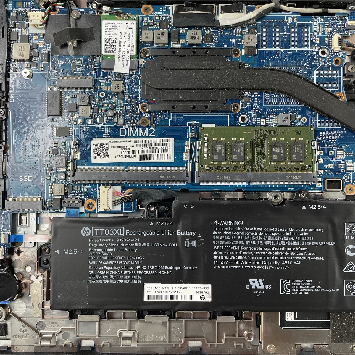 HP EliteBook 850 G6 15.6" i7-8665U 1.90 GHz 8 GB RAM No SSD/OS/AC19