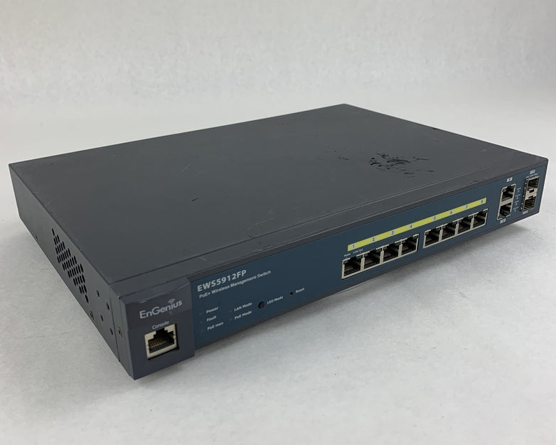 EnGenius EWS5912FP Network 8Port Gigabit Switch Tested Reset