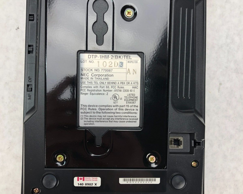 New NEC 770087 DTP-1HM-2 Black Single Line Hotel Motel Phone