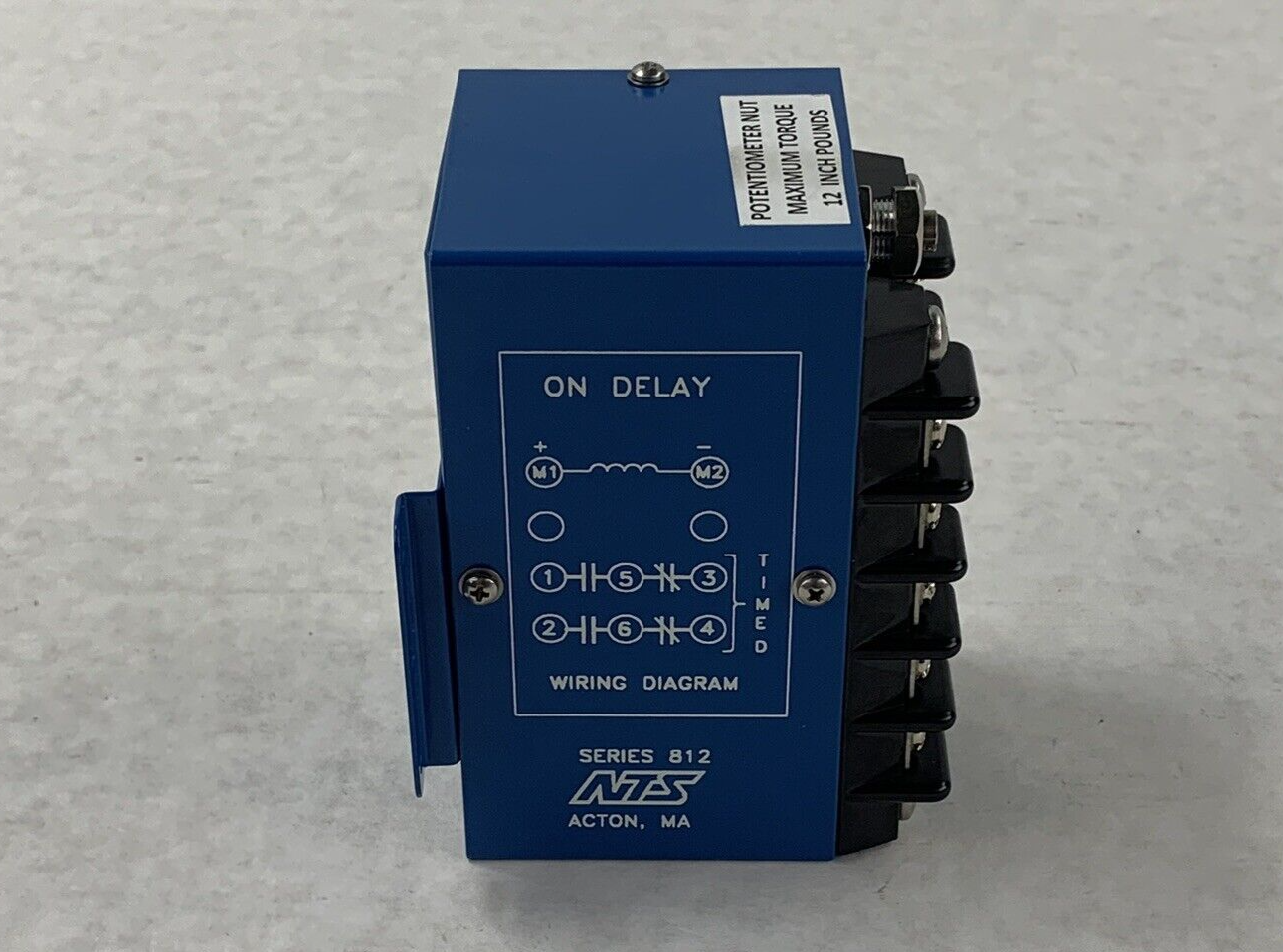 NTS 812-1-6-13-O Timing Delay Relay Series 812 - For Parts or Repair