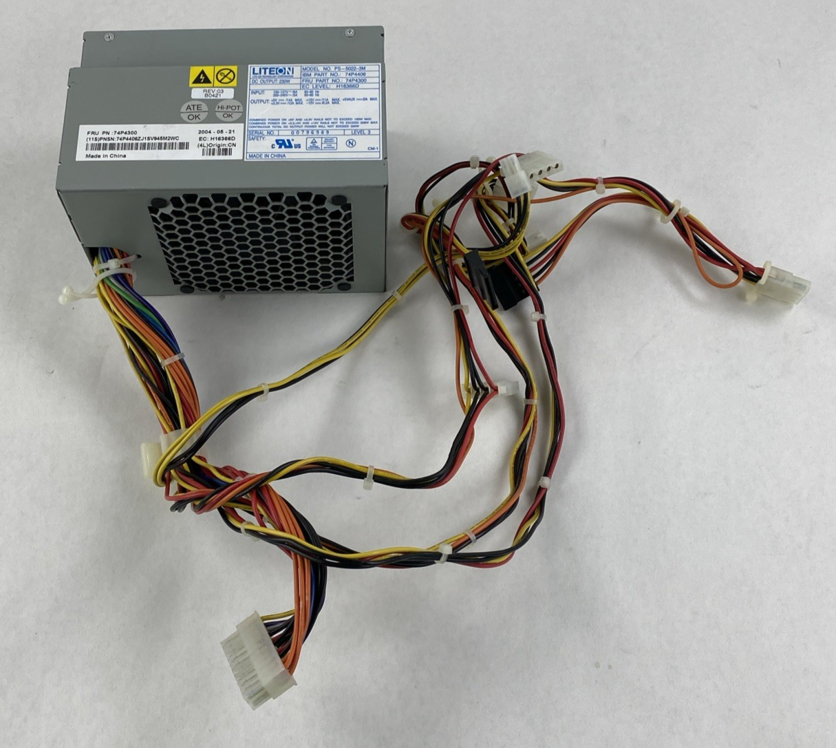 LiteOn PS-5022-3M 230W Power Supply Tested