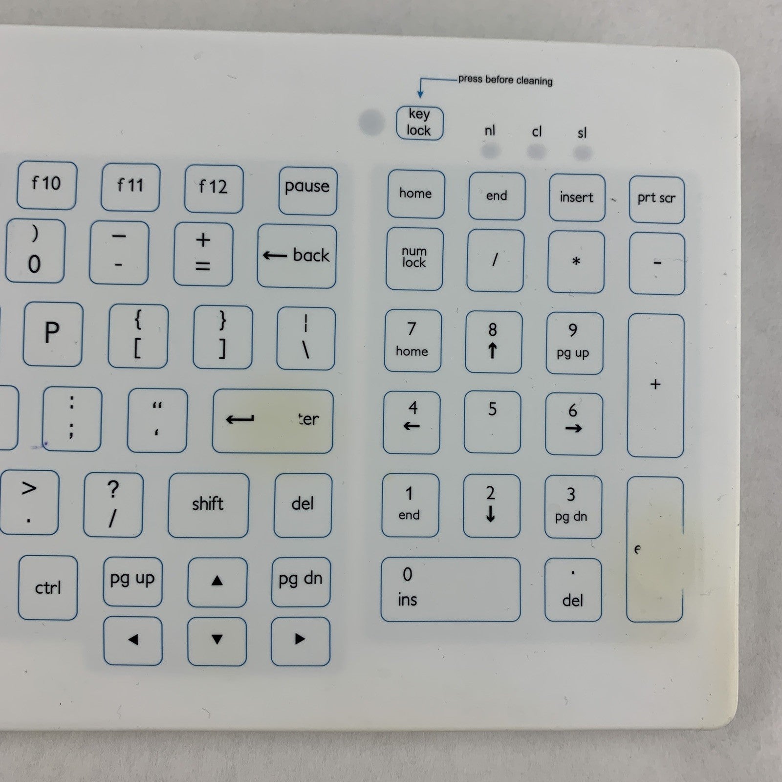 PureKeys K103EN-RF USB Wireless Medical Keyboard w/ Number Pad4