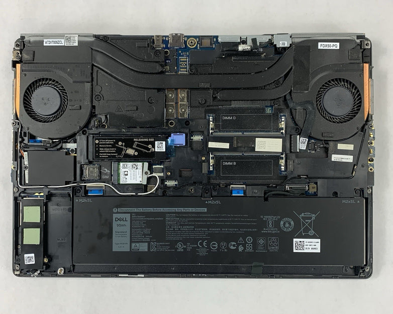 Dell Precision 7550 15.6'' Intel i7-10750H 2.6 GHz 32 GB Ram No OS No HDD