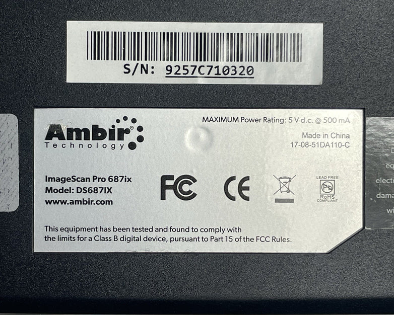 Ambir DS687IX ImageScan Pro 687ix
