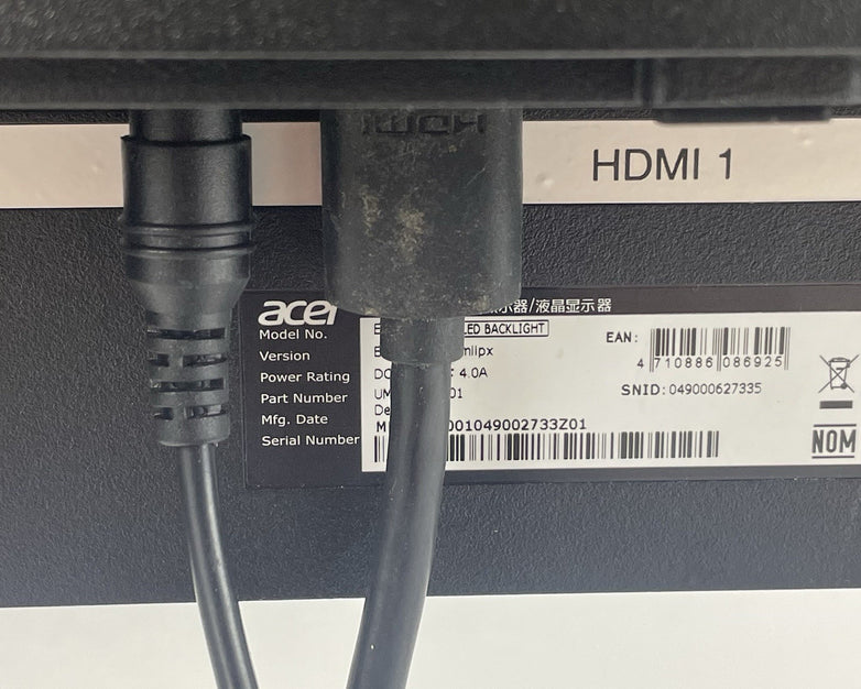 Acer EI292CUR Curved Monitor LCD LED 2560 x 1080 100 Hz 21:9 Ultrawide