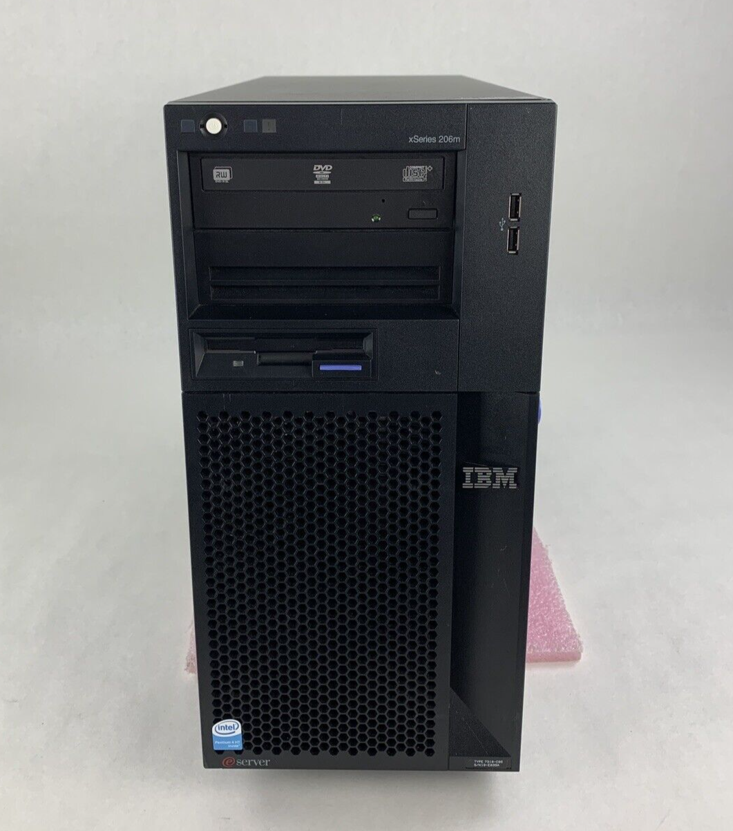 IBM xSeries 206m Server 1x Pentium 4 3.2 GHz 1 GB Ram No OS No HDD