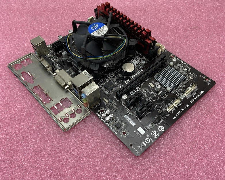 Gigabyte H81M-DS2V Motherboard Intel Pentium G3220 3GHz 4GB RAM w/IO Shield
