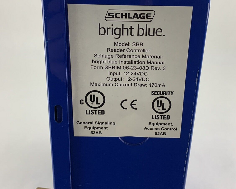 Schlage SBB Bright Blue Reader Interface Board 230-051-004 w/ Keys
