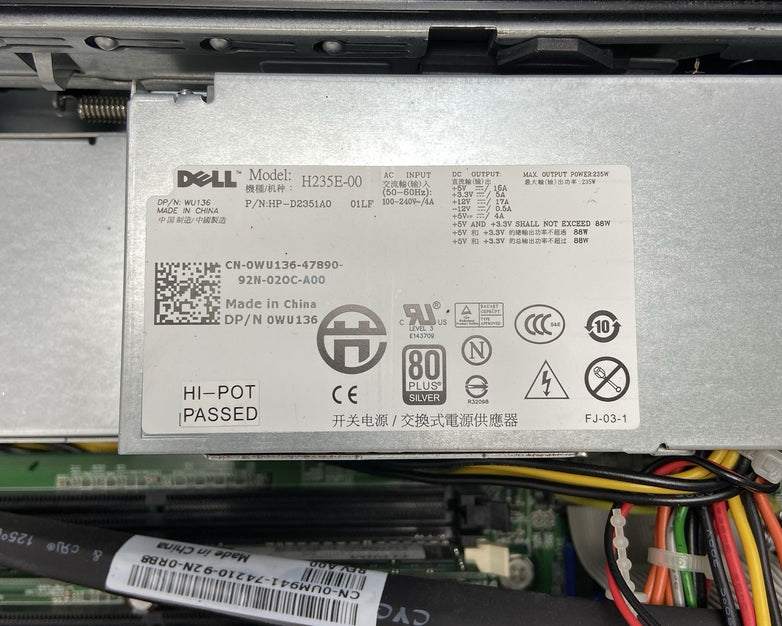 Dell Optiplex 760 SFF Intel Core 2 Duo E7300 2.66GHz 2GB RAM No HDD No OS