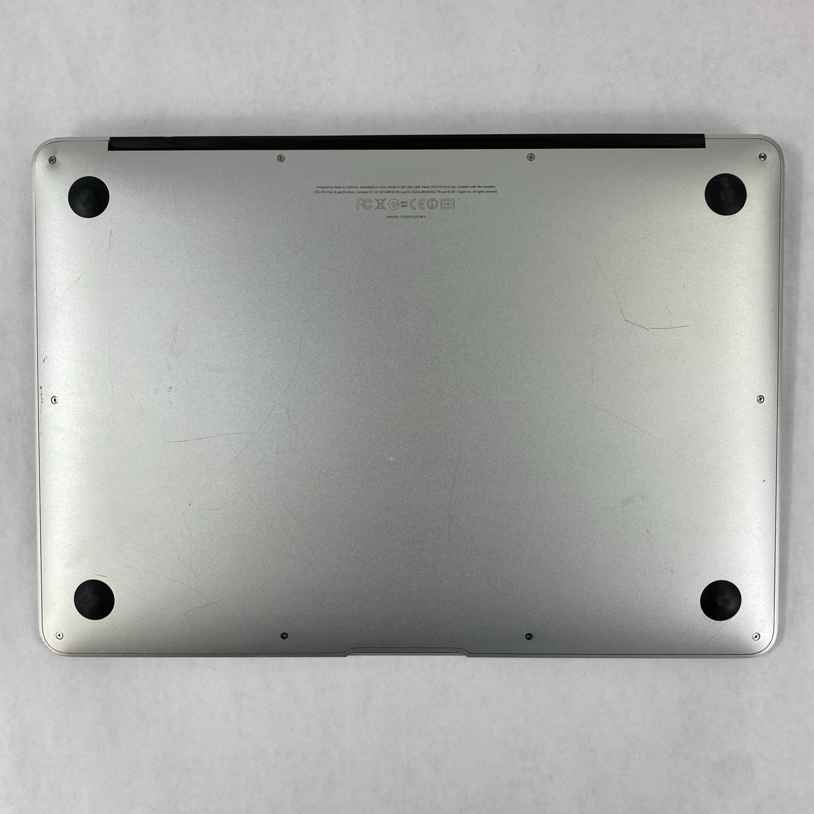 Apple MacBook Air A1369 2011 13" 1.7GHz i5 4GB RAM 250GB SSD os10.13.6 109Cycles20
