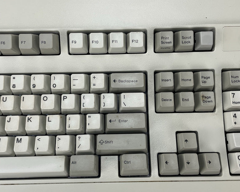 1995 IBM Model M Clicky Mechanical Keyboard 92G7453 Parts Broken Spacebar