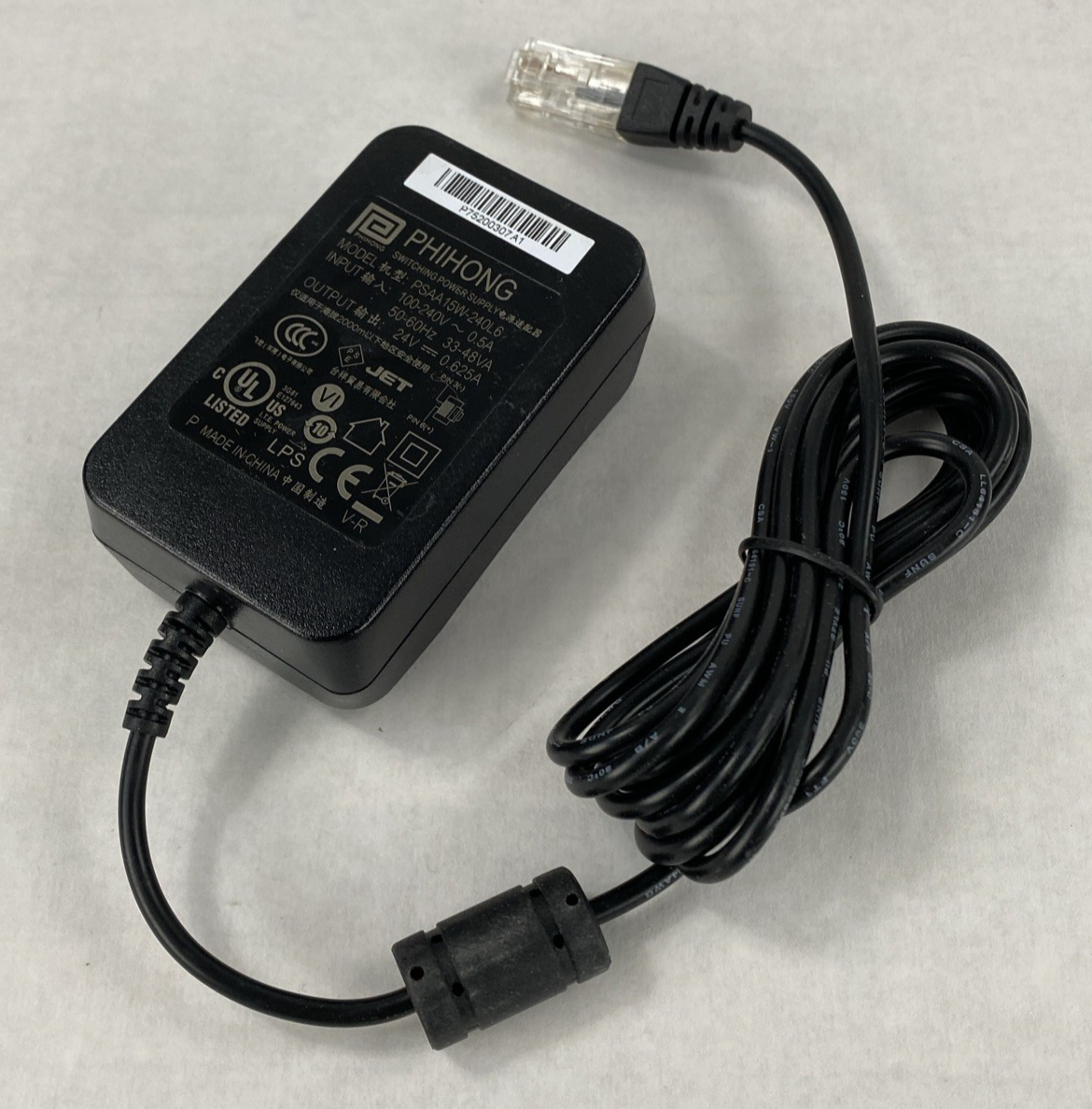 Phihong PSAA15W-240L6 24V 0.625A 15W Power Supply Lot of 5