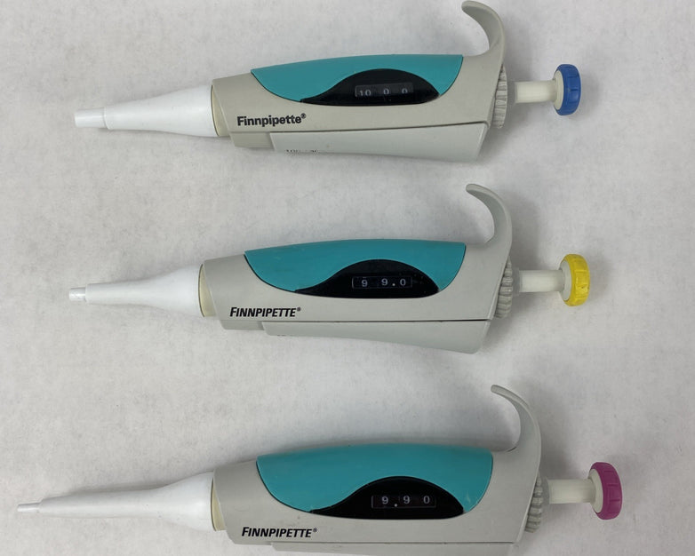 Thermo Scientific Finnpipette 1-10 10-100 100-1000µL Mixed Lot of 3