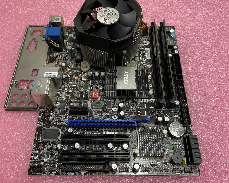 MSI G41M-P33 Motherboard Intel Core 2 Quad Q300 2.5GHz 4GB RAM w/IO Shield
