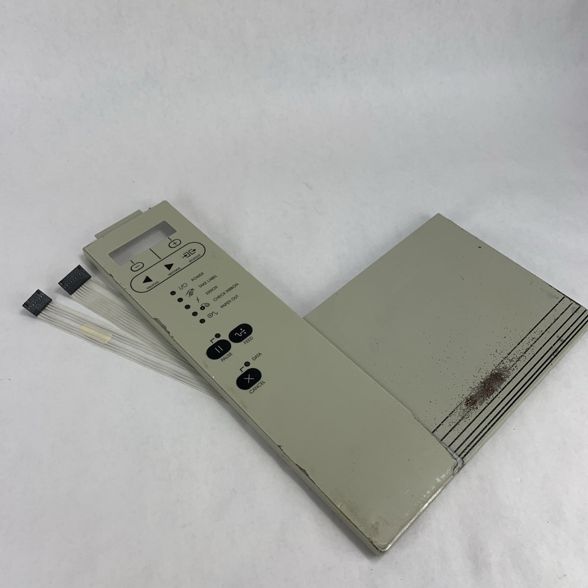 Zebra 105SL Printer Front Control Panel Membrane Switch 32021 Rev 20