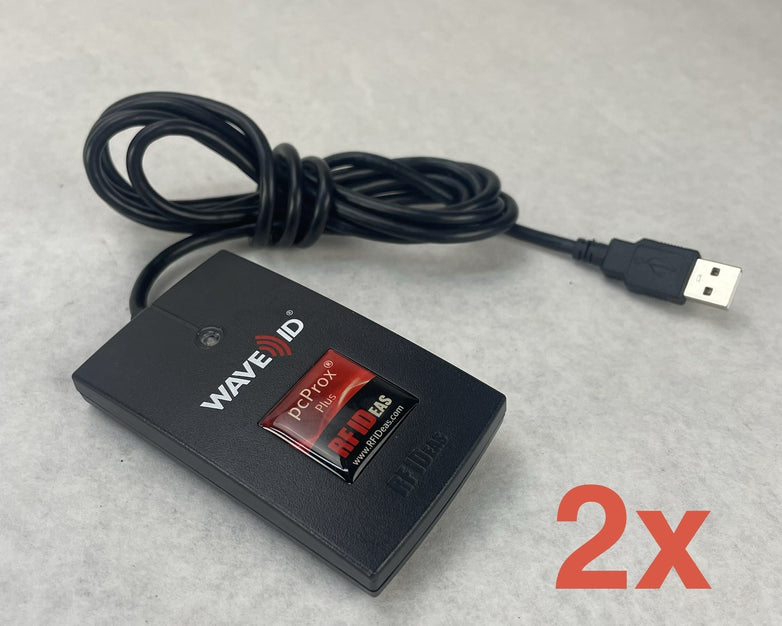 Wave RF IDeas PCPROX Plus USB Reader Black - RDR-80582AKU Lot of 2