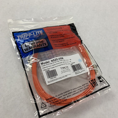 Tripp Lite N520-05M 5m Fiber Optic LC Male to Male Patch Cable - Sealed