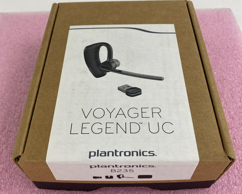 Plantronics B235 Voyager Legend UC Bluetooth Headset and Charging Case Untested