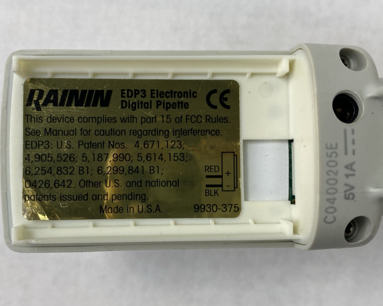 Rainin EDP3-Plus 20-300 uL 12-Channel Digital Pipette No Battery Untested