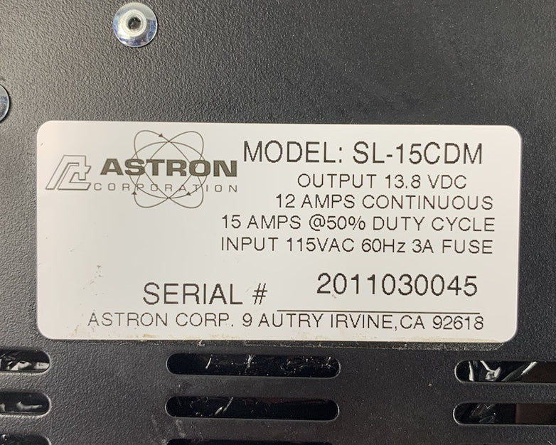 Astron SL-15CDM Power Supply w/ Top Cover