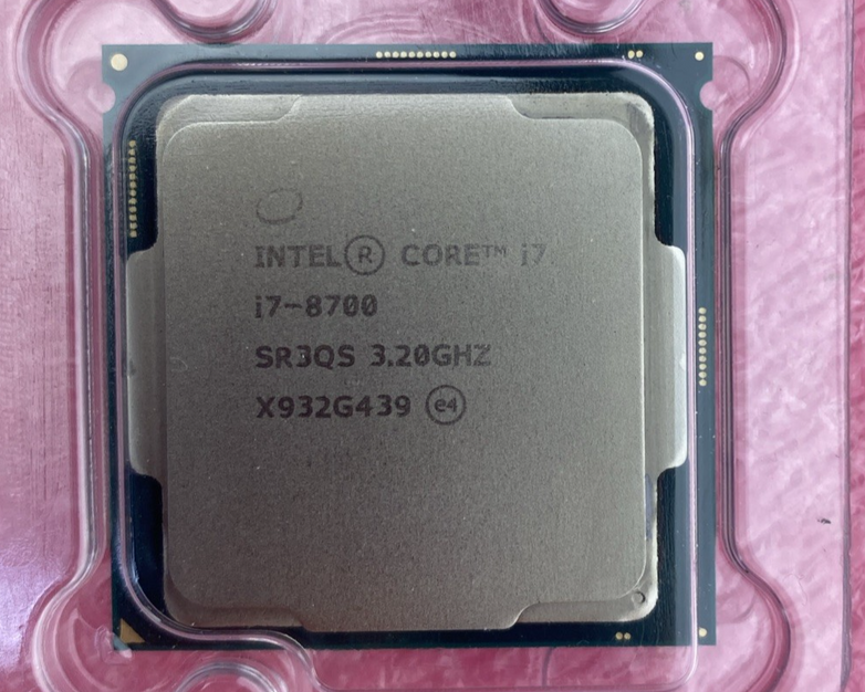 Intel Six Core i7-8700 CPU Processor 3.20GHz LGA1151 SR3QS