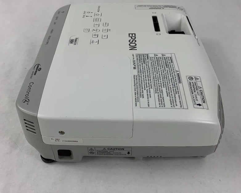 Epson PowerLite 98H H687A LCD Lamp Projector 4768 Lamp Hours - No Remote