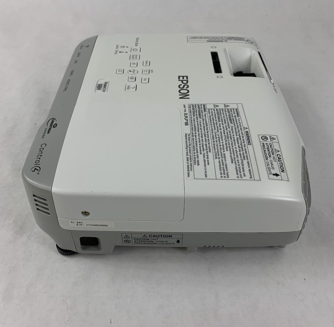 Epson PowerLite 98H H687A LCD Lamp Projector 4768 Lamp Hours - No Remote5