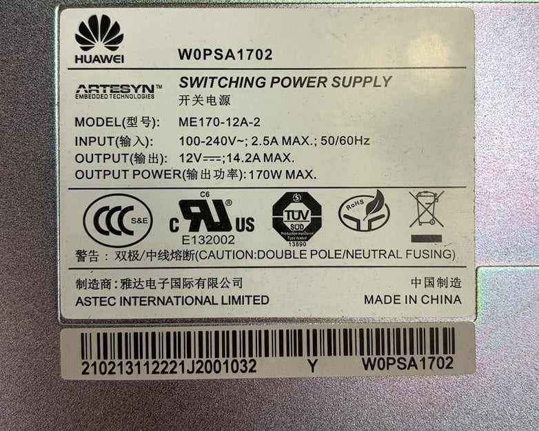 Artesyn ME170-12A-2 170W Switching Power Supply