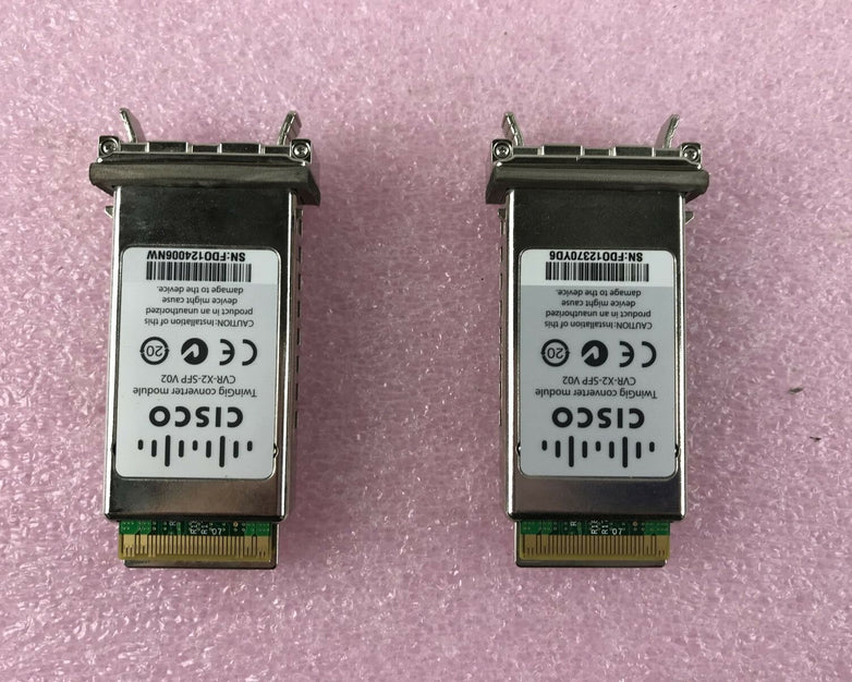 Cisco TwinGig Converter Module CVR-X2-SFP V02 (Lot of 2)
