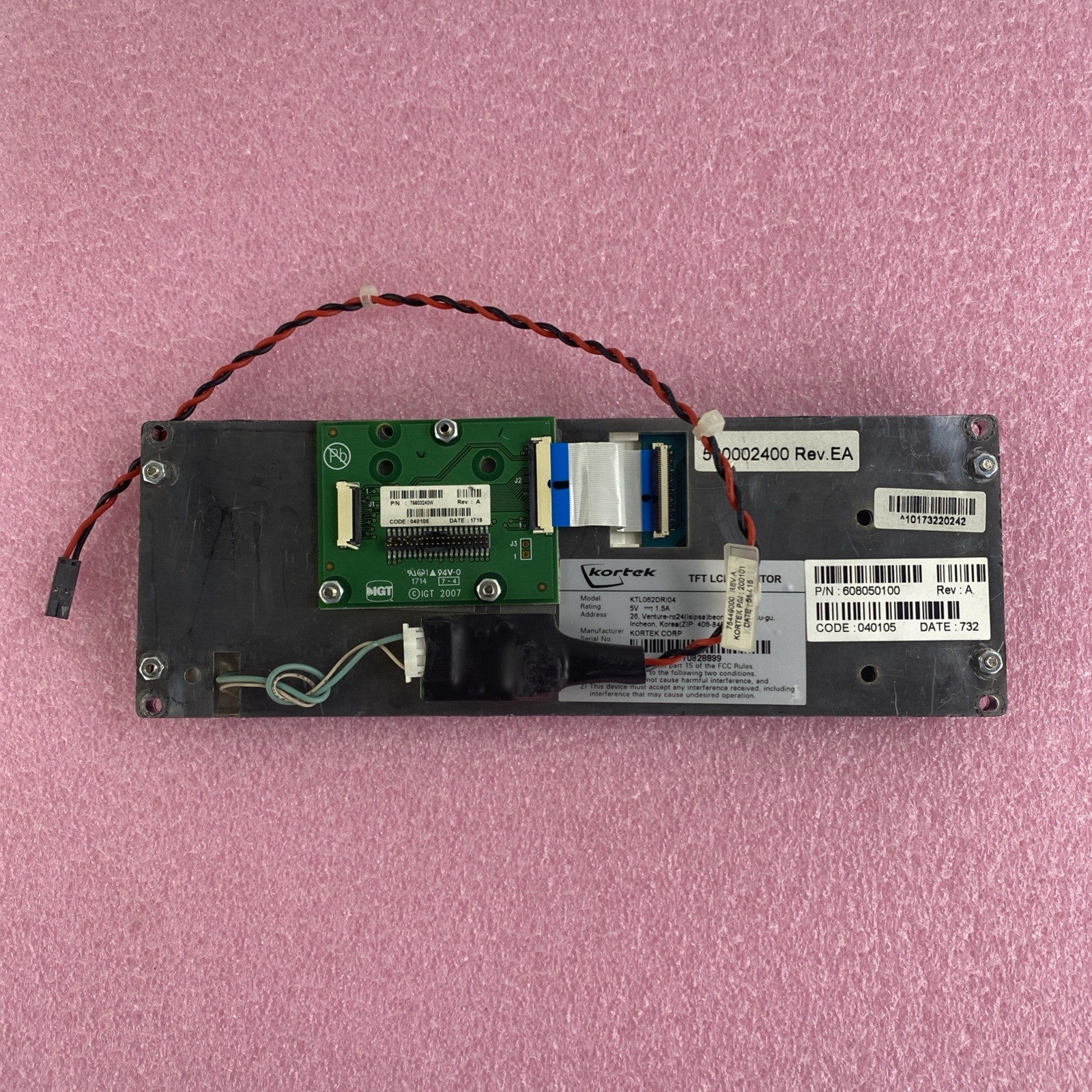 Kortek KTL062DRI04 TFT LCD Monitor 500002400 Rev EA 5