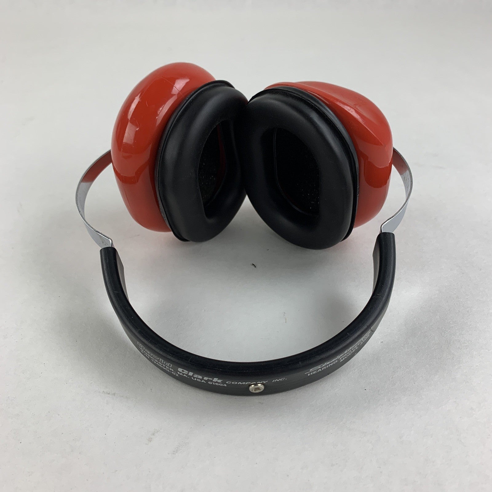 David Clark Company 310S Protective Headgear 12489G-02 Red Vintage