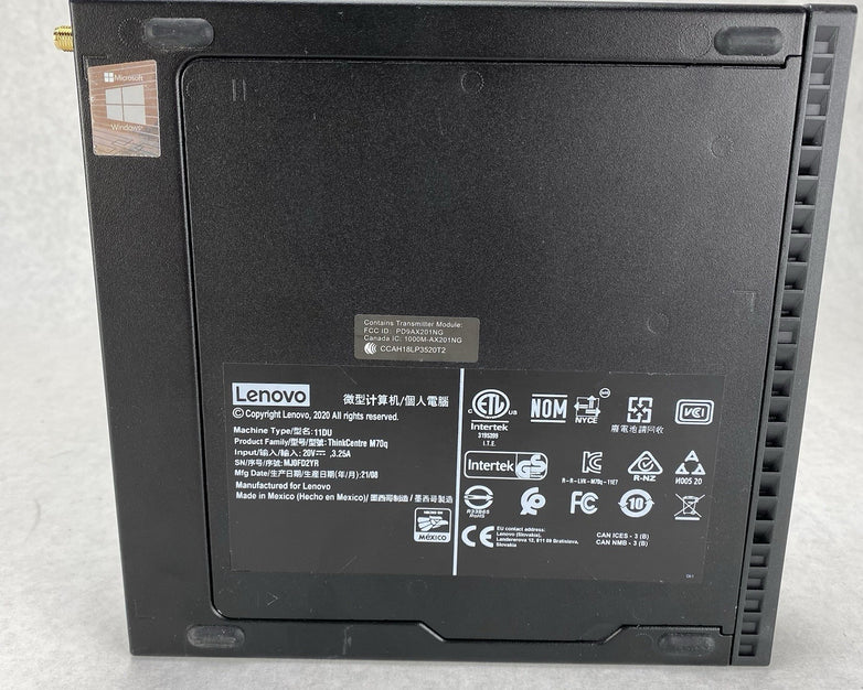 Lenovo ThinkCentre M70q Micro Intel Core i5-10500T 2.3GHz 16GB RAM No HDD/OS/AC