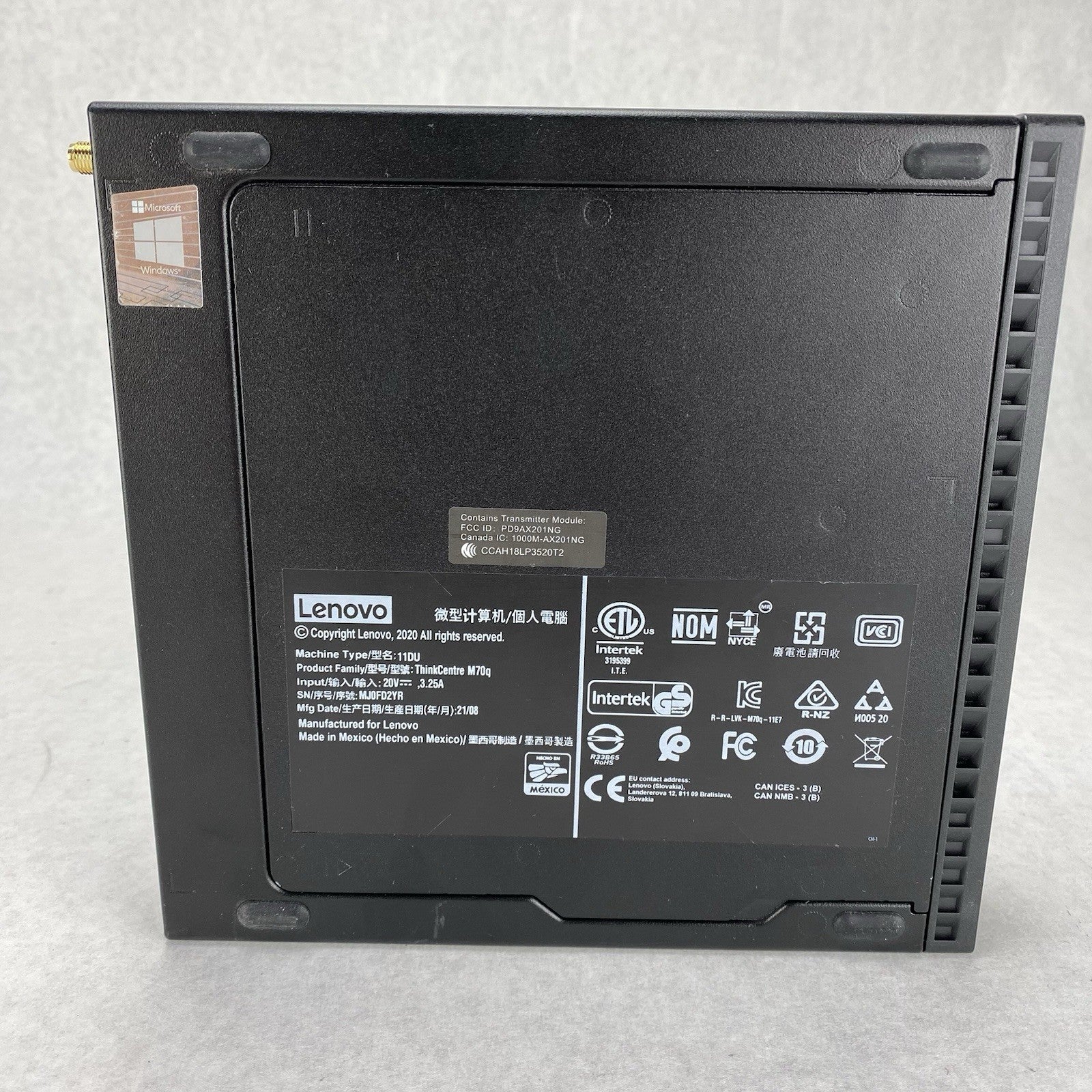 Lenovo ThinkCentre M70q Micro Intel Core i5-10500T 2.3GHz 16GB RAM No HDD/OS/AC