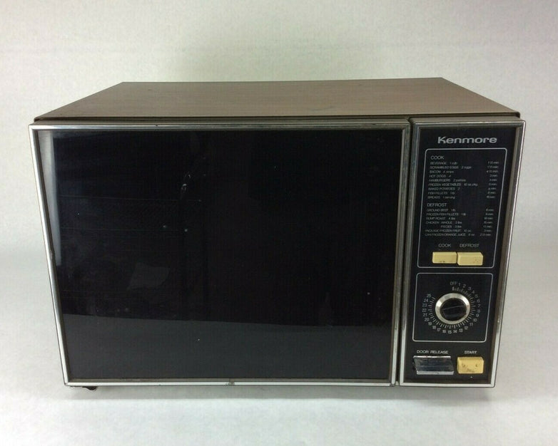 Vintage 1979 Kenmore Sears Microwave Wood Grain Model 564.9938010
