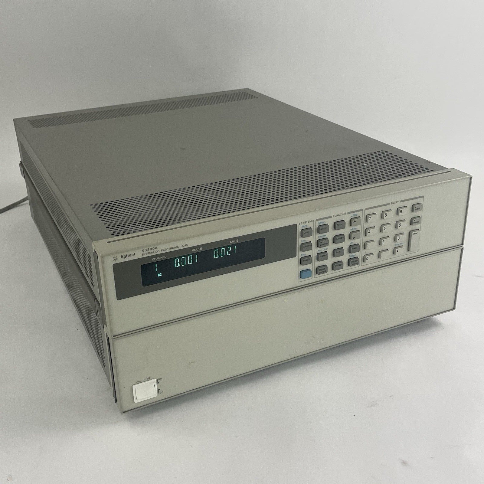 Agilent N3300A Electronic Load Mainframe 3x N3304A Module May Need Calibration0