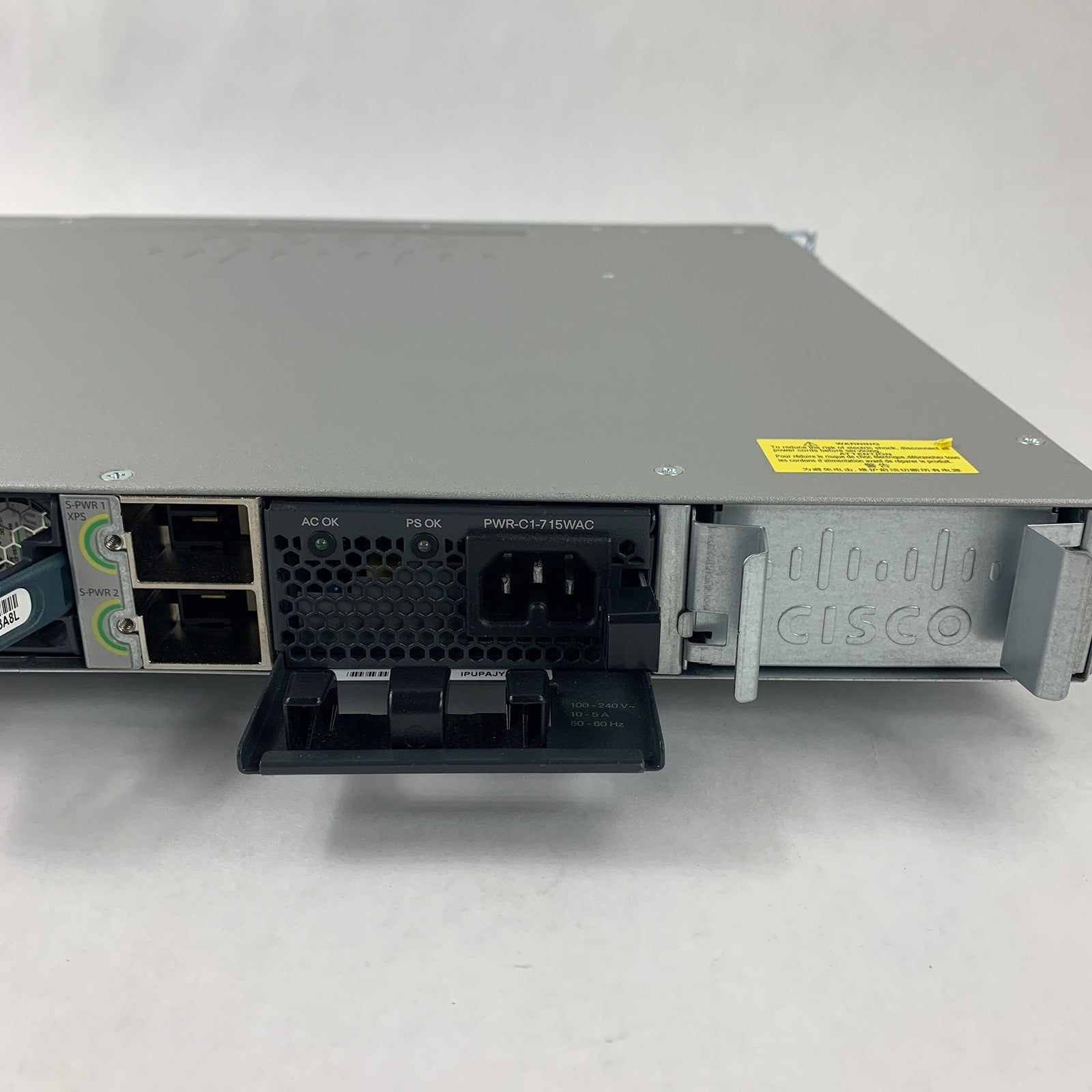 Cisco WS-C3850-48P-S V06 Catalyst 3850 w/ C3850-NM-4-1G Switch Tested Reset