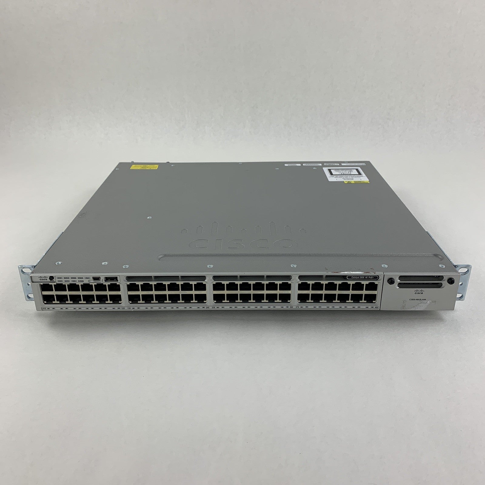 Cisco WS-C3850-48P-S 48 Port POE+  Tested Reset Gigabit Switch 1x Power Supply